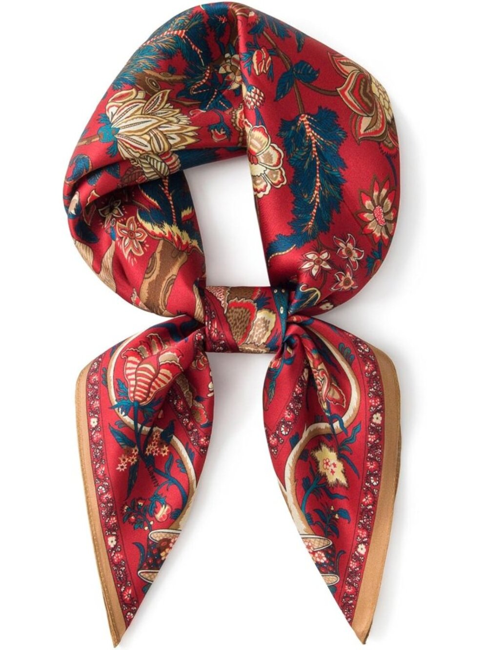 Luxurious 100% Mulberry Silk Square Scarf 26" | Lightweight Neck Wrap & Hair